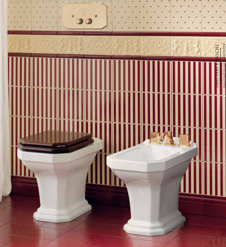 Напольный унитаз - PURA CERAMICA BIANCA - PETRACER'S CERAMICS - из керамики / с высоким сливным бачком / с низким сливным бачком