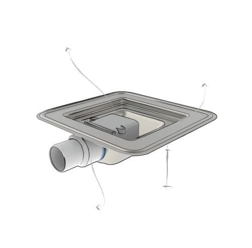 Дренажная решетка из нержавеющей стали - SQUARE DRAIN SD - PROFILITEC