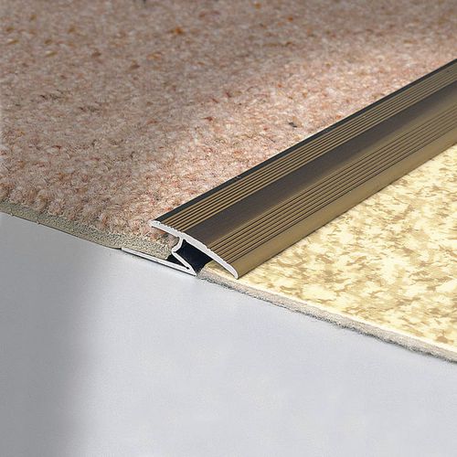 Отделочный профиль из анодированного алюминия - CARPETEC MP - PROFILITEC - для коврового покрытия / посеребренный / позолоченный