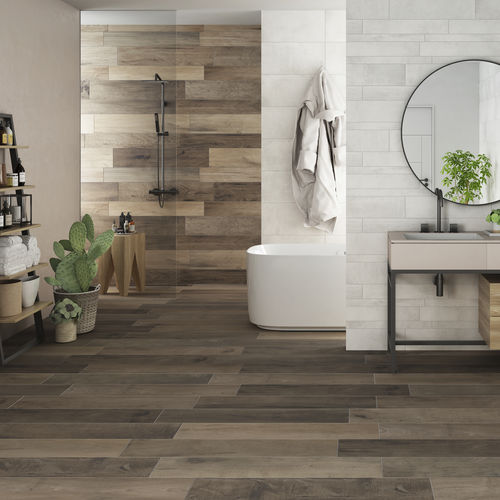 Плитка из керамогранита - ASPEN : BROWN STRONG - Ceramica Rondine - структурная / естественная отделка / для интерьера