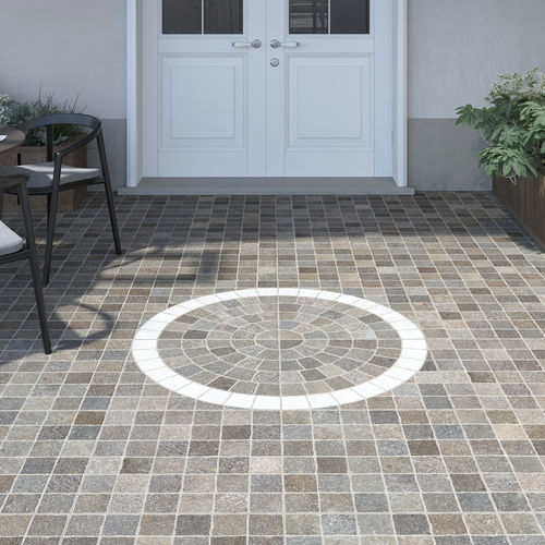 Плитка из керамогранита - GRIGIO ARCO  & GRIGIO LINEARE - Ceramica Rondine - структурная / для наружного применения / для сада