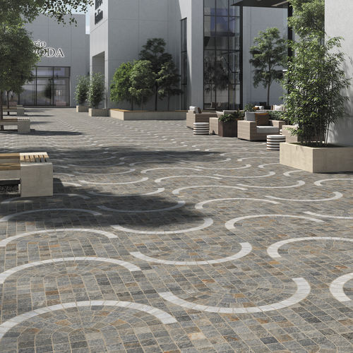 Плитка из керамогранита - MULTICOLOR ARCO BIANCO - Ceramica Rondine - полированная / структурная / для наружного применения