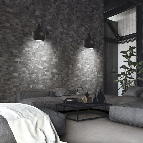Плитка из керамогранита - DARK - Ceramica Rondine - рельефная / 3D / для интерьера
