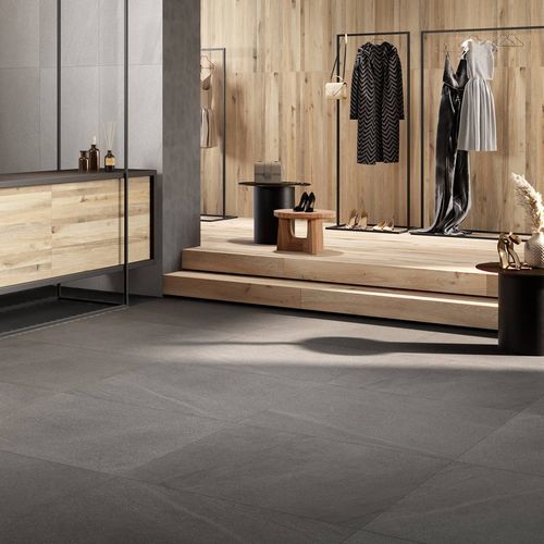 Плитка из керамогранита - DARK - Ceramica Rondine - полированная / для интерьера / для гостиной
