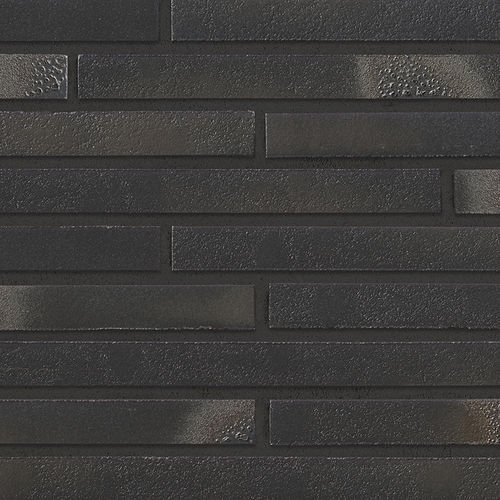 Облицовочный кирпич из клинкера - 456 SCHWARZ-BLAU - STRÖHER - для фасада / патинированный / черный