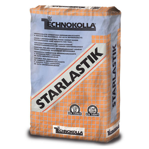 Клей для керамической плитки для цементирования - STARLASTIK - TECHNOKOLLA - для плиточного пола / для цемента