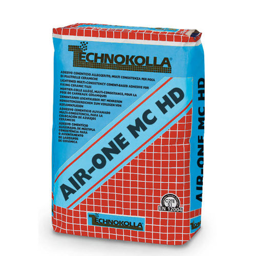 Клей для керамической плитки для цементирования - AIR-ONE MC HD - TECHNOKOLLA - для плиточного пола / облегченный / с быстрым захватом