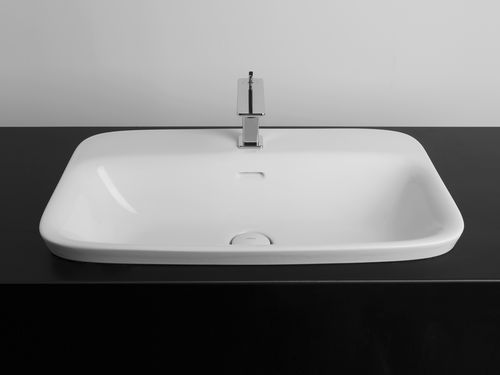 Полуутопленная раковина - SOUL 5 H4 - VALDAMA - из керамики / современная