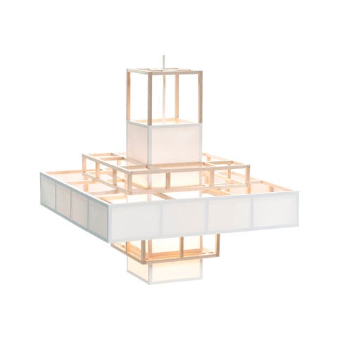 Подвесная лампа - LIGHTHOUSE - Odesi. Dutch Design Online - из дерева / из ткани / современная
