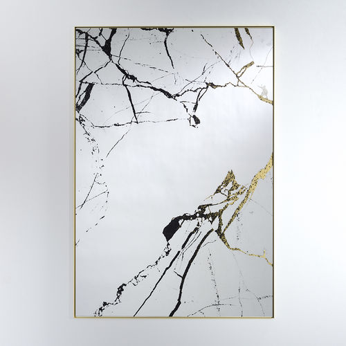 Настенное зеркало - MARBLE - DEKNUDT MIRRORS  - для профессионального использования / современное / прямоугольное