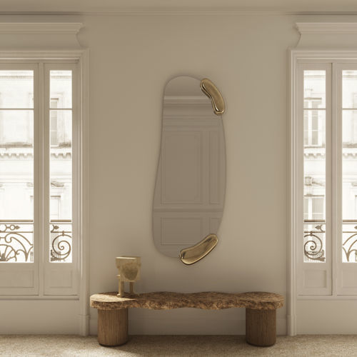 Настенное зеркало - Calco Gold Hall - DEKNUDT MIRRORS  - для квартиры / для гостиничного номера / для ресторана