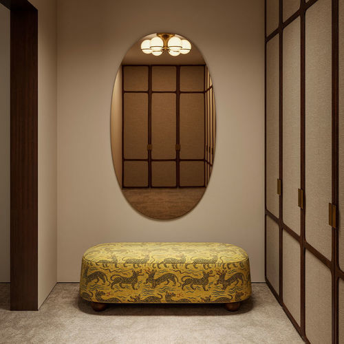 Настенное зеркало - L - DEKNUDT MIRRORS  - для профессионального использования / современное / овальное