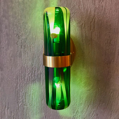 Настенный светильник уникальный дизайн - MURANO PILL LARGE - GONG - для интерьера / из дутого стекла / из латуни