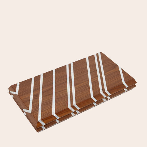 Современный стол для игры в нарды - STRIPES - NADA DEBS - для бытового использования / из американского ореха