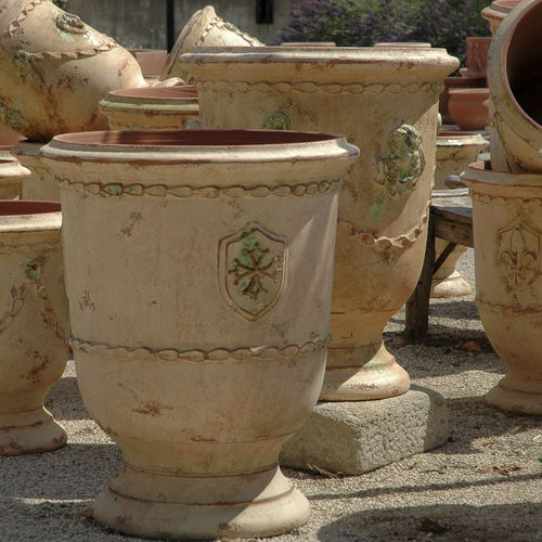 Терракотовый садовый горшок - OCCITAN CROSS - POTERIE LE CHÊNE VERT - круглый