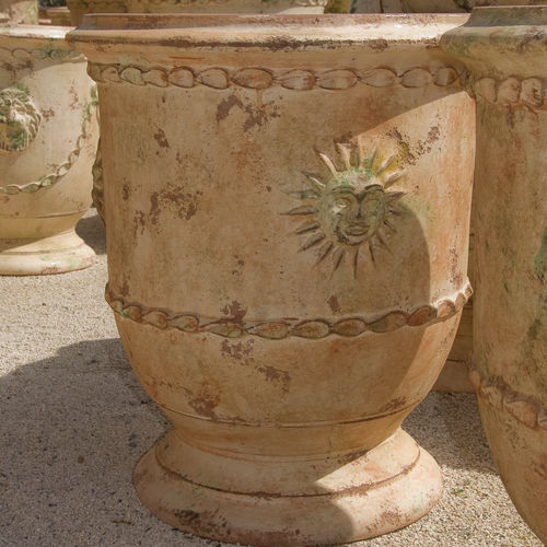 Терракотовый садовый горшок - SUN-FACE - POTERIE LE CHÊNE VERT - круглый