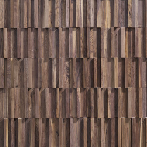 Декоративная панель для внутренней компоновки - Notes American Walnut - WONDERWALL STUDIOS - настенная / для настила / из американского ореха