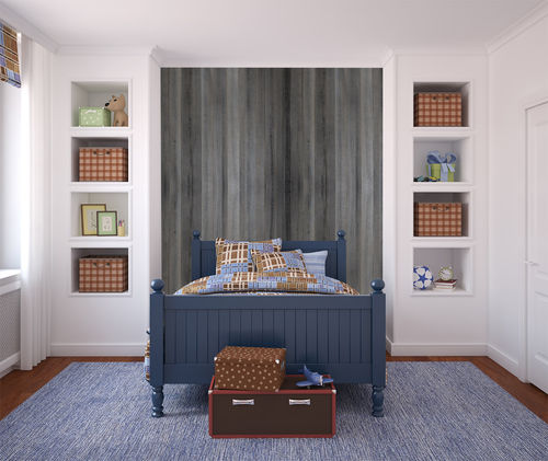 Декоративная панель для внутренней компоновки - PANH468 - MUR design - из переработанного материала / из дерева / для сельской местности
