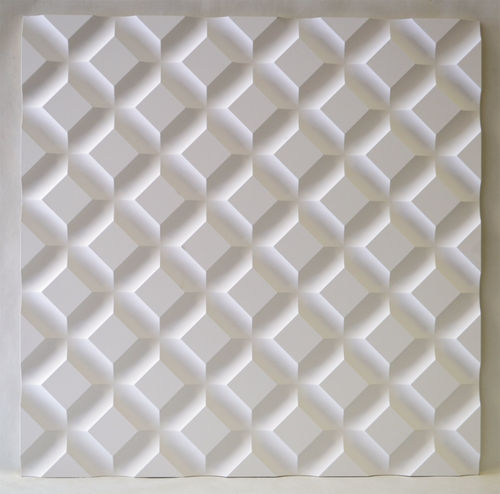 Настенная декоративная панель - D3DS16 - MUR design - из переработанного материала / из дерева / текстурированная