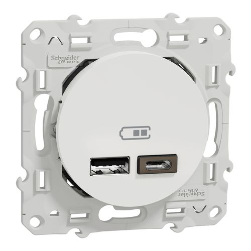 Электрическая розетка - Odace - SCHNEIDER ELECTRIC - USB / двойная / тройная