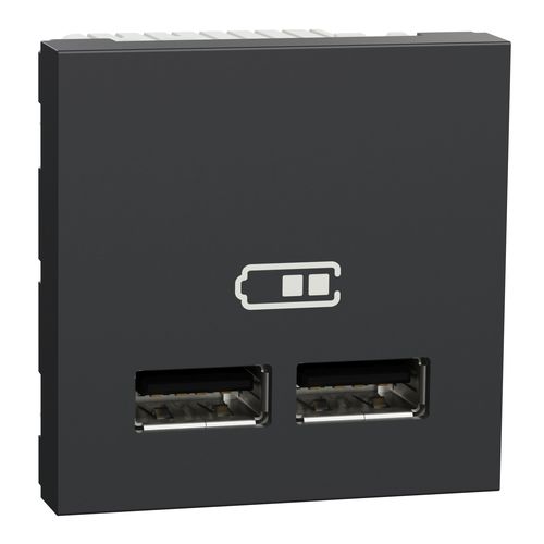 Розетка USB - UNICA - SCHNEIDER ELECTRIC - двойная / настенная / встраиваемая