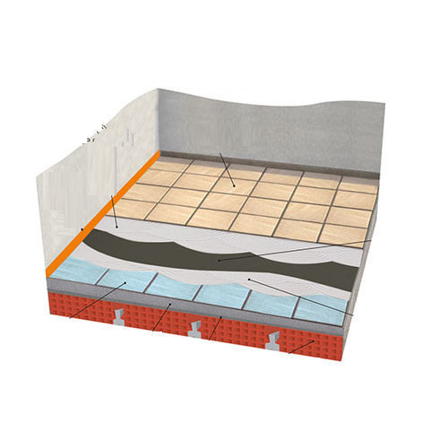 Акустическая мембрана для пола - Damptile - PROJECT FOR BUILDING SPA