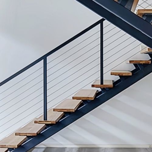 Ограждение из алюминия - ALUMINUM FRAME - Qingdao Jinfer International Co., Ltd. - с тросами / для интерьера / для лестниц