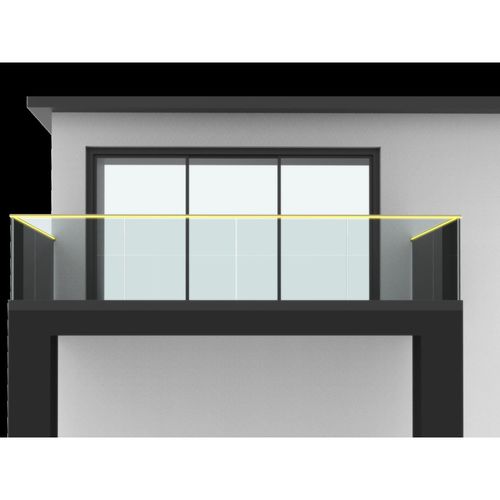 Балкон со стеклянными панелями - ALU36 - Qingdao Jinfer International Co., Ltd. - балюстрадного типа / из алюминия / из анодированного алюминия