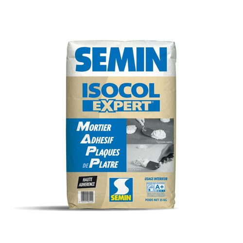 Клейкий клей для керамической плитки - ISOCOL EXPERT - SEMIN - для бетона / для каменной кладки / из гипса