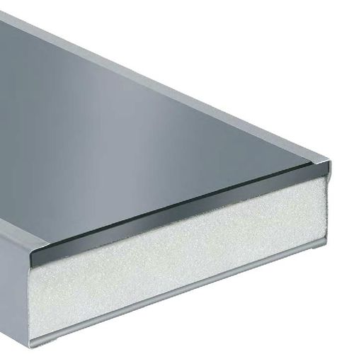 Сэндвич-панель для фасада - GLASS-PUR-ALU  - WEISS CHEMIE + TECHNIK GMBH & CO. KG  - для двери / для окон / стеклянная поверхность