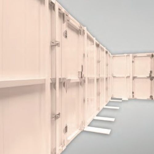 Неподвижная перегородка - REUSE-A-WALL™ - BATISEC  - из ПВХ / для профессионального использования / пламестойкая