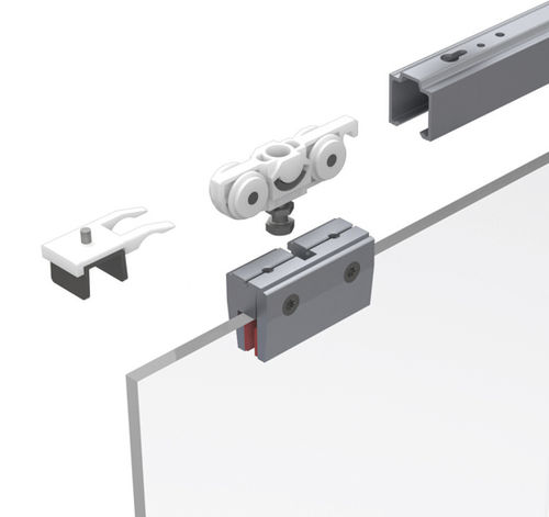 Система скольжения из металла - SlideTec modul 80 - BOHLE AG - для стеклянной двери / для бытового использования / для профессионального использования