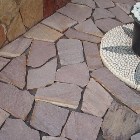 Напольное покрытие из натурального камня - CUARCITA TOME ROSA - CERAMAT LEVANTE S.L (PIERRES DU MONDE)  - для улицы / для домашнего использования / из плит