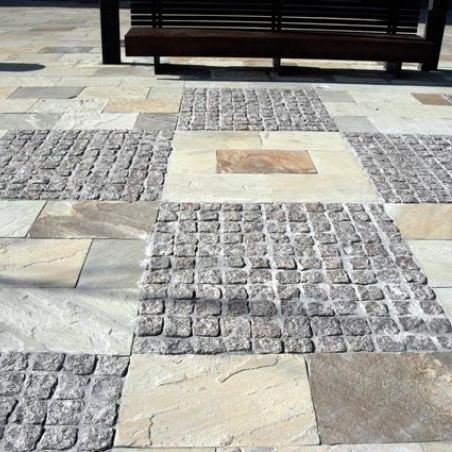 Плитка из натурального камня - FOSIL SALVAJE - CERAMAT LEVANTE S.L (PIERRES DU MONDE)  - рельефная / для наружного применения / напольная