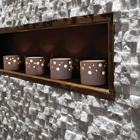 Плитка из натурального камня - CERAMAT LEVANTE S.L (PIERRES DU MONDE)  - 3D / для интерьера / для ванной комнаты