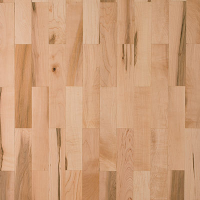 Паркет из массивной доски - LAMPARQUET - CANADIAN HARD MAPLE STANDARD - CHENE DE L EST  - из дуба / промасленный / приклеиваемый