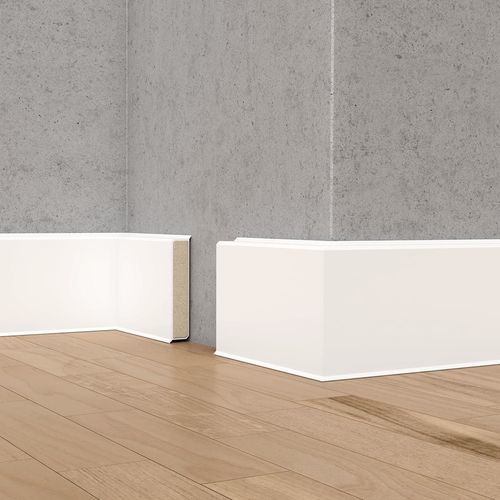Белый плинтус - CUBU FLEX LIFE - DÖLLKEN Profiles GmbH - бежевый / серый / из PP