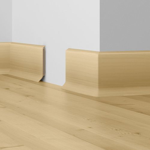 Белый плинтус - S 60 FLEX LIFE TOP - DÖLLKEN Profiles GmbH - посеребренный / бежевый / синий