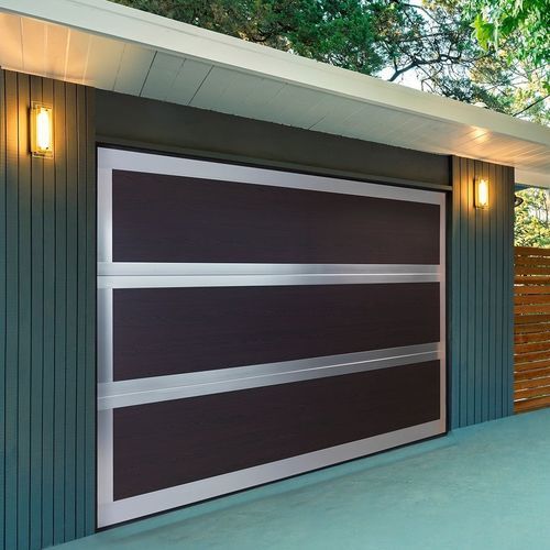 Секционная гаражные ворота - LUXDOOR - FLEXIDOOR SA - из анодированного алюминия / из лакированного алюминия / автоматическая