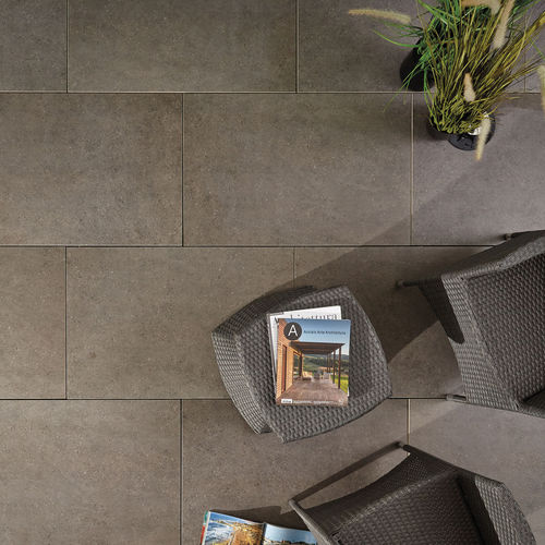 Уличная плитка из спеченного камня - L'ALTRA PIETRA - DUOMO OMBRA - GRANULATI ZANDOBBIO SPA - из керамогранита / для наружного применения / текстурированная