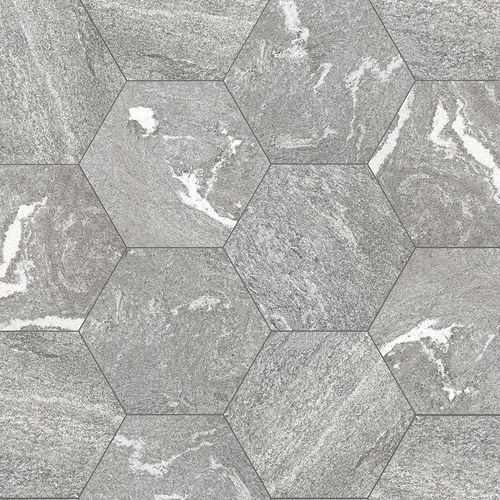 Напольная плитка из керамогранита - STONE GRES - ESAGONO GRIGIONI - GRANULATI ZANDOBBIO SPA - для наружного применения / текстурированная / для пешеходных переходов