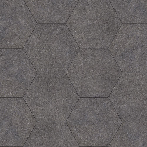 Напольная плитка из керамогранита - STONE GRES - ESAGONO BASALTO - GRANULATI ZANDOBBIO SPA - для наружного применения / текстурированная / для пешеходных переходов
