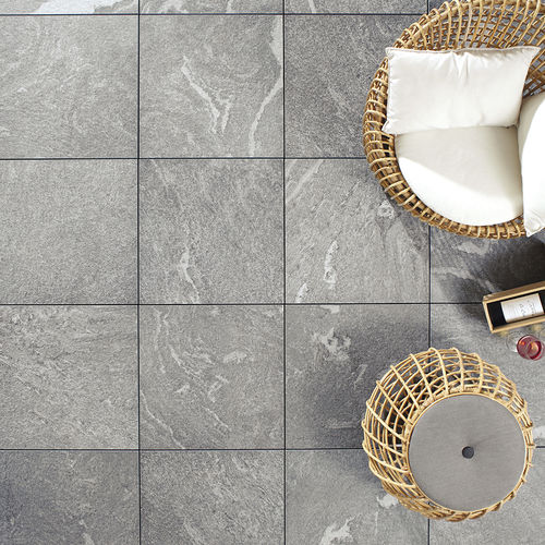 Уличная плитка из спеченного камня - L'ALTRA PIETRA - COLOSSEO GRIGIONI - GRANULATI ZANDOBBIO SPA - из керамогранита / для наружного применения / текстурированная