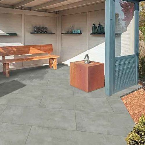 Плита из камня из спеченного камня - URBAN PRO - GRANULATI ZANDOBBIO SPA - для наружного грунта / полированная / имитация бетона