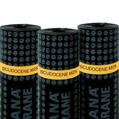 Гидроизоляционная мембрана для фундамента - SCUDOCENE M25 - ITALIANA MEMBRANE SPA  - для кровли / в рулонах / из шифера