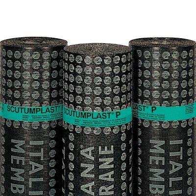Гидроизоляционная мембрана для строительства моста - SCUTUMPLAST P - ITALIANA MEMBRANE SPA  - для кровли / для фундамента / в рулонах