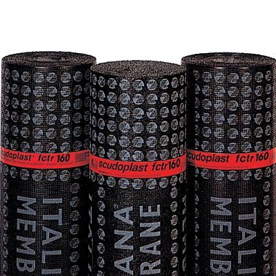 Гидроизоляционная мембрана для строительства моста - SCUDOPLAST FCTR 160 - ITALIANA MEMBRANE SPA  - в рулонах / из шифера / из битума
