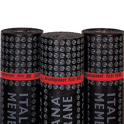 Гидроизоляционная мембрана для строительства моста - SCUDOPLAST FCTR 180 - ITALIANA MEMBRANE SPA  - в рулонах / из шифера / из битума