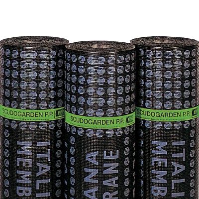 Гидроизоляционная мембрана в рулонах - SCUDOGARDEN PP - ITALIANA MEMBRANE SPA  - из битума / с конденсационным экраном