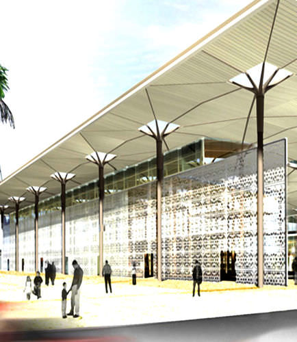 Панельная тонкостенная перегородка - GARE FERROVIAIRE DE CASAPORT - Jet contractors - из стекла